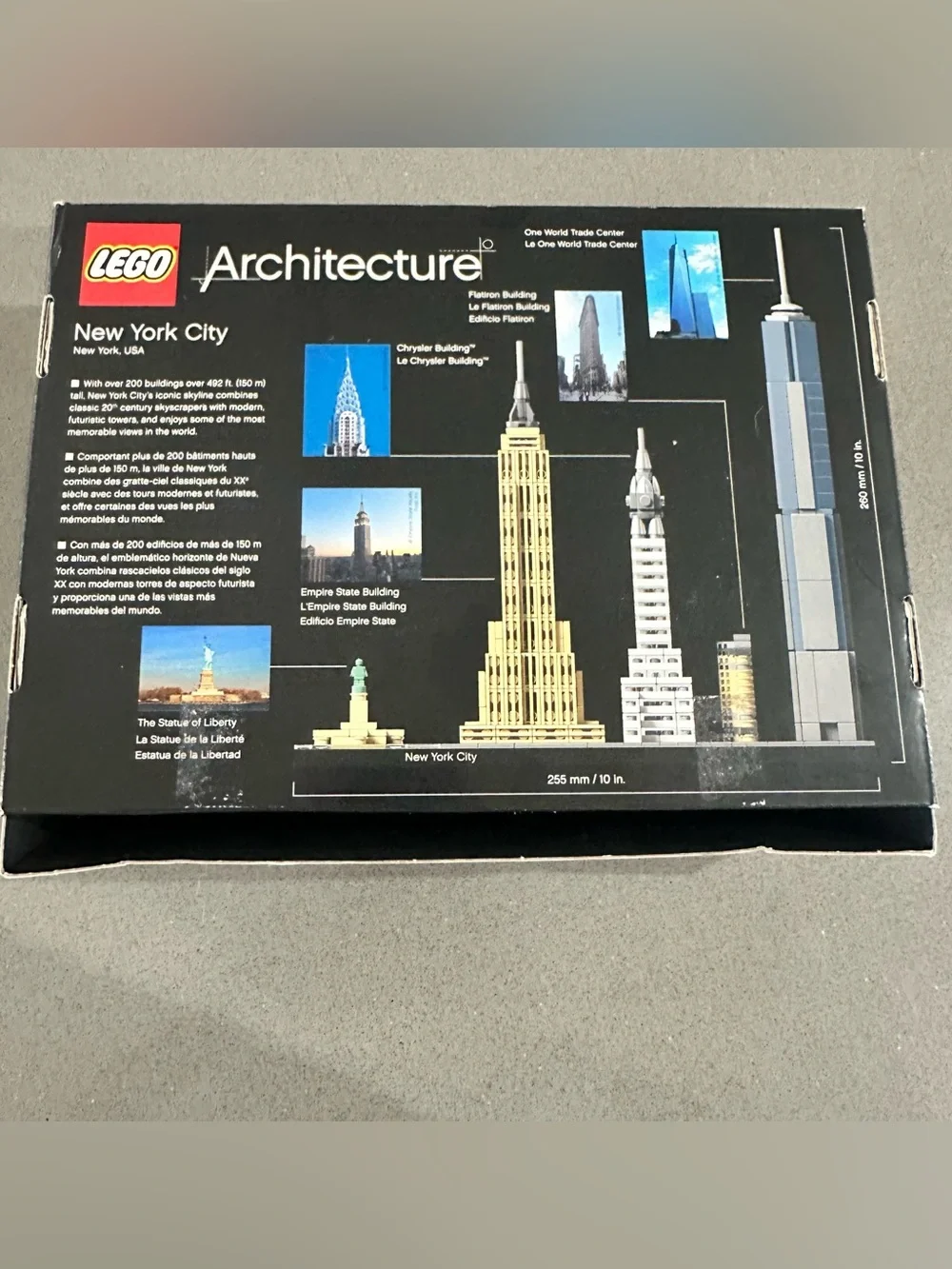 LEGO Architecture New York City 21028 Complete Counted w/ Box & Instructions